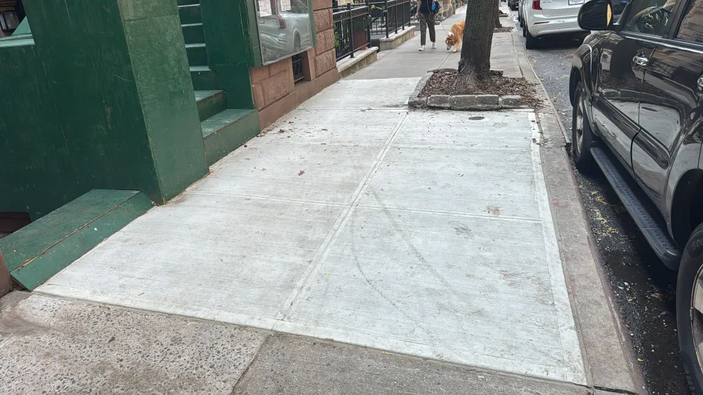 sidewalk repair 66 w 89th st, new york ADA-compliant sidewalk renovation in Manhattan Upper West Side by Eden Sidewalk Repair NYC