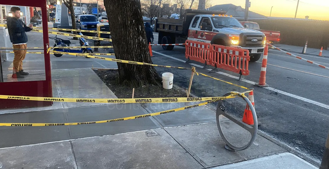 How does weather affect sidewalk conditions in NYC? Image