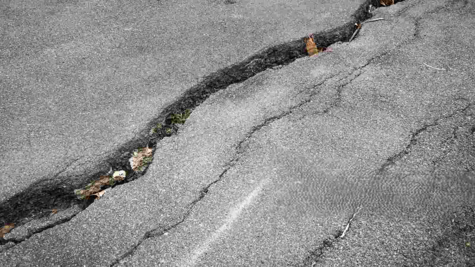 Cracks in Concrete Sidewalk