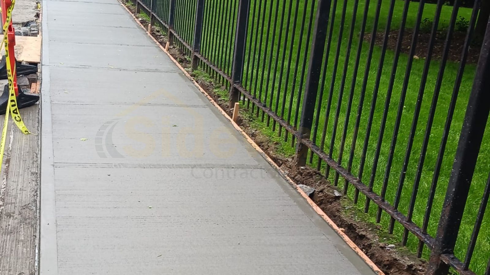 sidewalk repaired in NYC Image