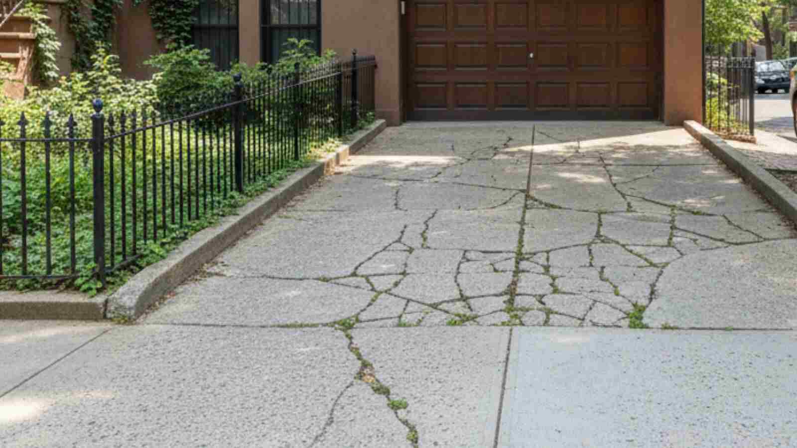 Concrete Driveways Crack Image in NYC