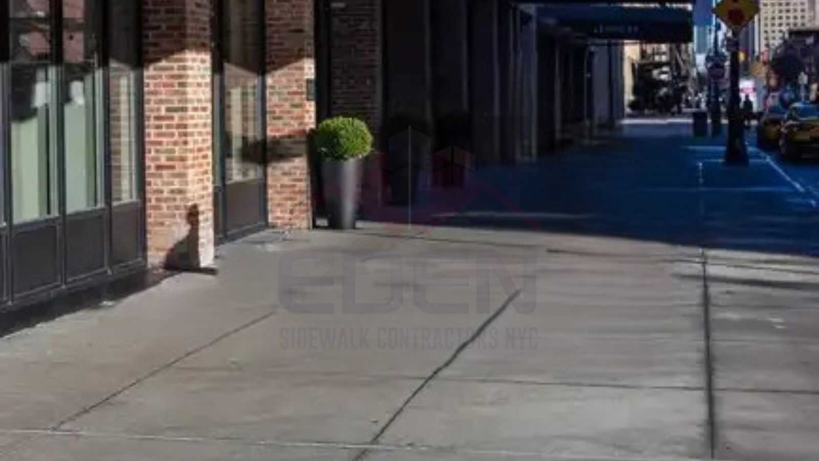 sidewalk in NYC Image