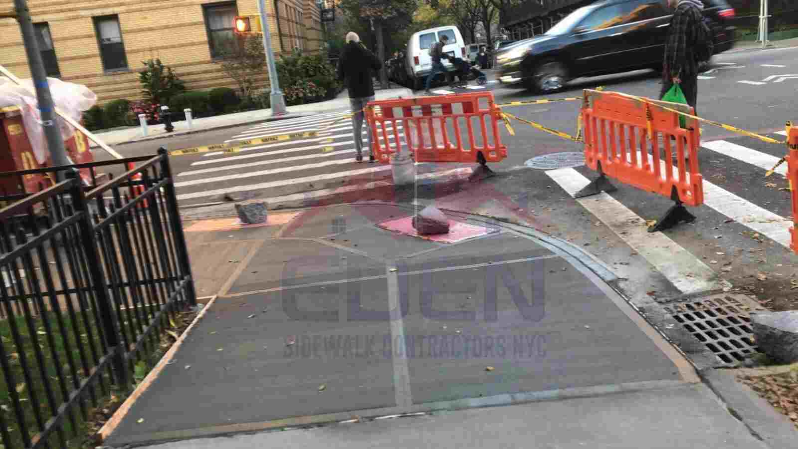 Melting Ice on Concrete Image