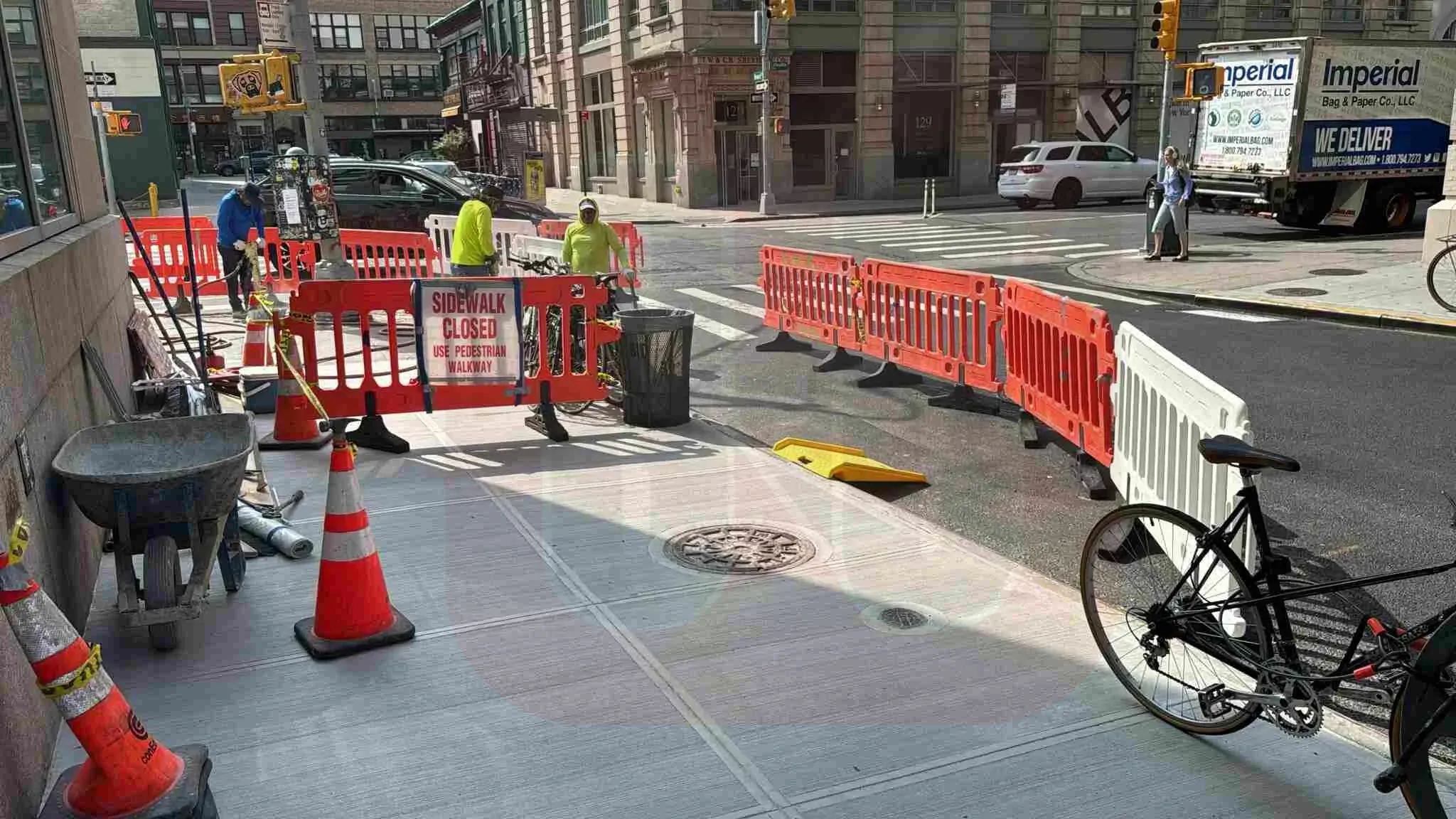 ADA Compliant Sidewalk is under rennovation